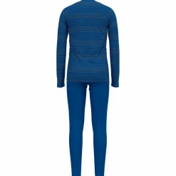 Sale Odlo - Kid's Long Active Warm Eco Set - Kunstfaserunterwäsche Black / Grey Melange
