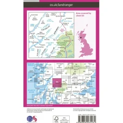 New Ordnance Survey - Glen Orchy / Loch Etive L050 - Wanderkarte Ausgabe 2016
