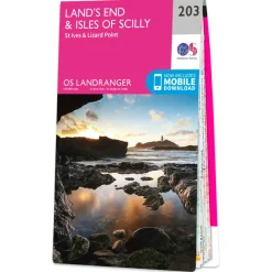Outlet - Land's End Isles Of Scilly - Wanderkarte Wanderkarten