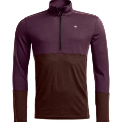 Online - 185 Rock'N'Wool Zip Neck - Merinounterwäsche Hochtourenbekleidung|Merinounterwäsche