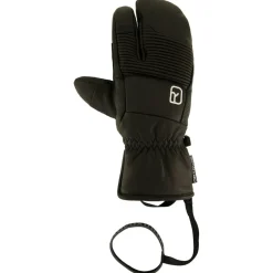 Best Ortovox - Full Leather 3 Finger Glove - Handschuhe Black Raven