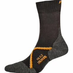 Clearance P.A.C. - Kid's TR 3.2 Trekking Light - Wandersocken Anthracite / Orange