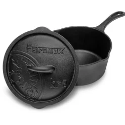 Outlet Petromax - Gusseiserne Kasserolle mit Deckel Black