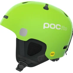POC - Kid's ito Auric Cut Mips - Skihelm Fluorescent Yellow / Green