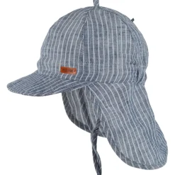 Pure Pure - Kid's Nackenschutz Leinen gestreift - Cap Sale