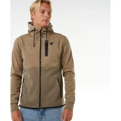 Rip Curl - Anti Series Departed Zip Through - Fleecejacke Charcoal Marle New