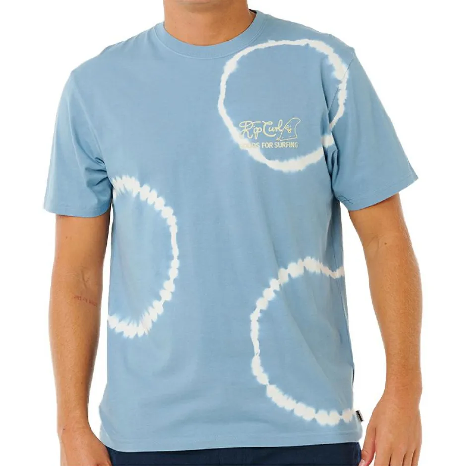 Rip Curl - Pacific Rinse Fin Tee - T-Shirt Faded Denim Outlet