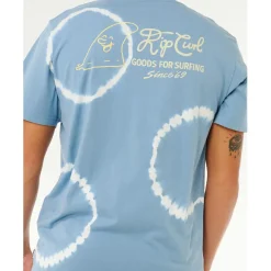 Rip Curl - Pacific Rinse Fin Tee - T-Shirt Faded Denim Outlet