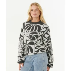Hot Rip Curl - Women's AOTS - TY Williams Jacquard Crew - Pullover