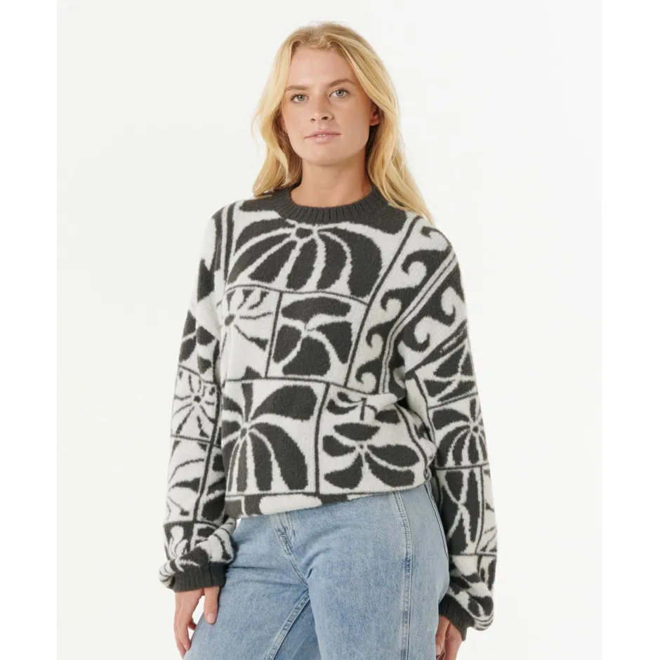 Hot Rip Curl - Women's AOTS - TY Williams Jacquard Crew - Pullover