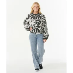Hot Rip Curl - Women's AOTS - TY Williams Jacquard Crew - Pullover