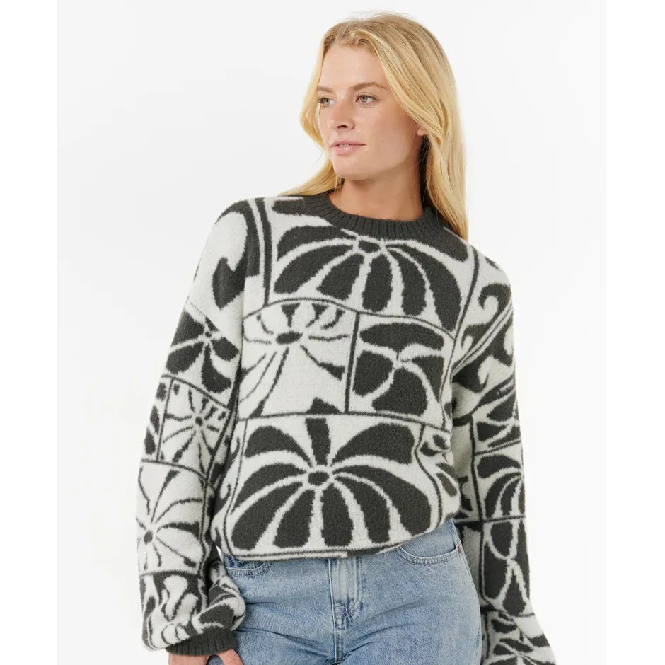 Hot Rip Curl - Women's AOTS - TY Williams Jacquard Crew - Pullover