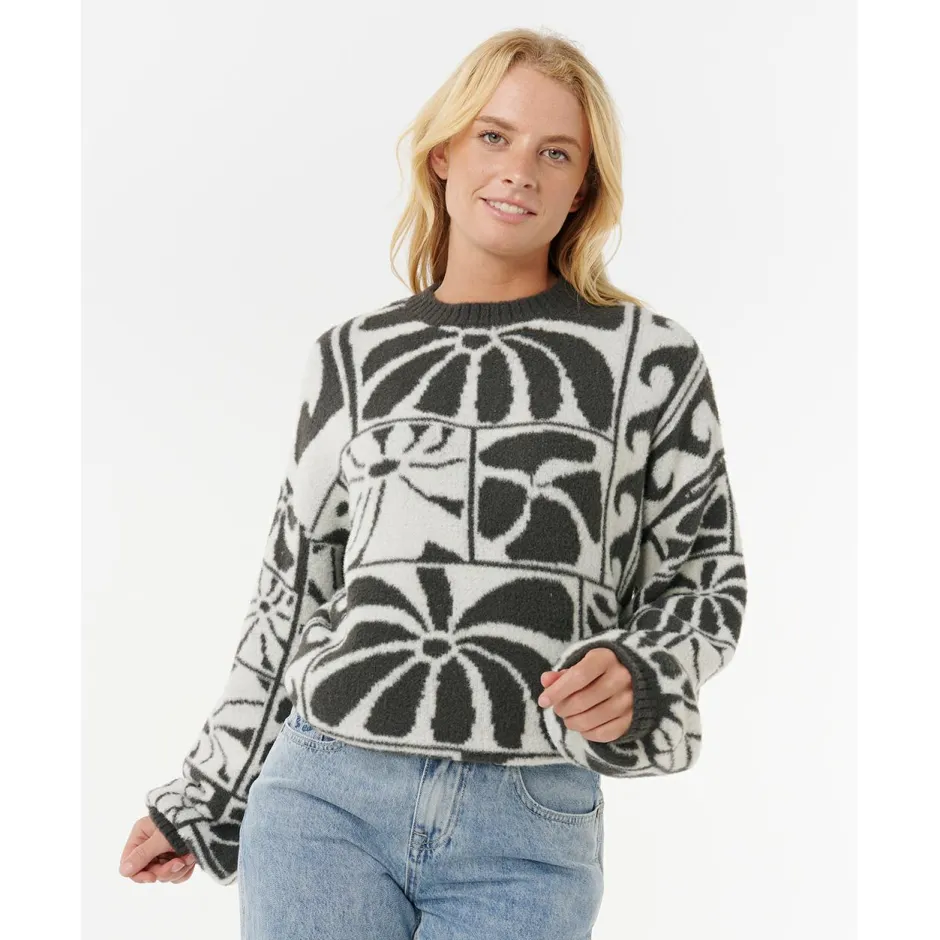 Hot Rip Curl - Women's AOTS - TY Williams Jacquard Crew - Pullover