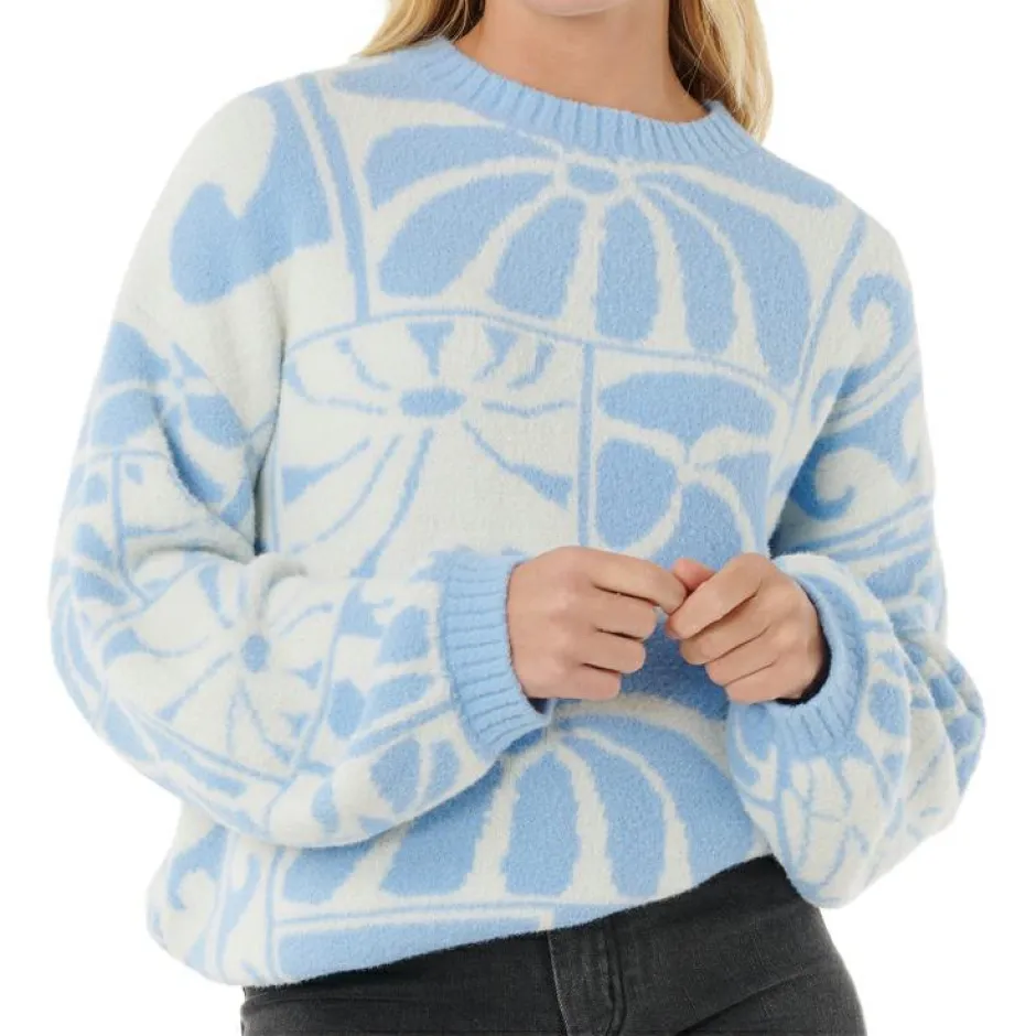 Hot Rip Curl - Women's AOTS - TY Williams Jacquard Crew - Pullover