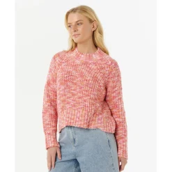 Rip Curl - Women's Beach Party Slub Sweater - Pullover Watermelon