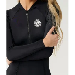 Online Rip Curl - Women's Classic L/S Surf Suit - Lycra Black