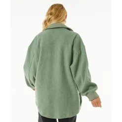 Clearance - Women's High Tide Fleece Shacket - Fleecejacke Freizeitjacken|Shirts, Hemden & Longsleeves