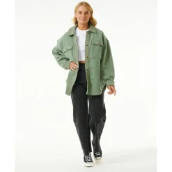 Clearance - Women's High Tide Fleece Shacket - Fleecejacke Freizeitjacken|Shirts, Hemden & Longsleeves