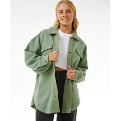 Clearance - Women's High Tide Fleece Shacket - Fleecejacke Freizeitjacken|Shirts, Hemden & Longsleeves