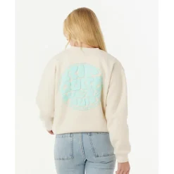New Rip Curl - Women's Icons of Surf Relaxed Crew - Pullover Shell