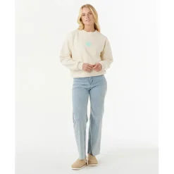 New Rip Curl - Women's Icons of Surf Relaxed Crew - Pullover Shell