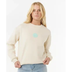 New Rip Curl - Women's Icons of Surf Relaxed Crew - Pullover Shell