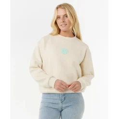 New Rip Curl - Women's Icons of Surf Relaxed Crew - Pullover Shell