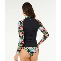 New - Women's Molokai L/S Floral Insert - Lycra Bademode