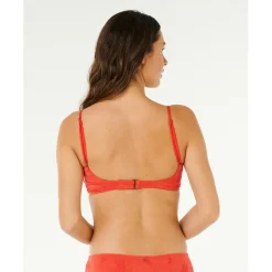 Rip Curl - Women's Oasis Multi Fit Bandeau - Bikini-Top Red Clearance
