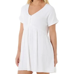 Rip Curl - Women's Premium Surf S/S Dress - Kleid White Sale