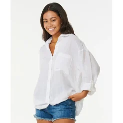 Rip Curl - Women's Premium Surf Holiday Shirt - Bluse White New