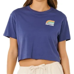 Outlet - Women's Surf Side Cropped Tee - T-Shirt Alltagsbekleidung|T-Shirts