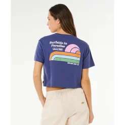 Outlet - Women's Surf Side Cropped Tee - T-Shirt Alltagsbekleidung|T-Shirts