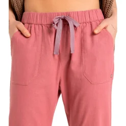 New - Women's On The Seashore Linen Cargo Trousers - Freizeithose Hosen|Alltagsbekleidung