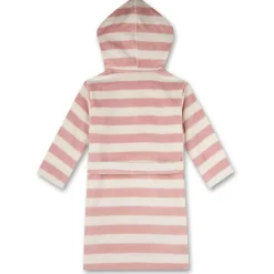 New Sanetta - Kid's Bathrobe Stripe 233054 - Bademantel Silver Pink