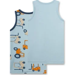 Sanetta - Kid's DP Shirt 337190+337191 - Top Blue Pale