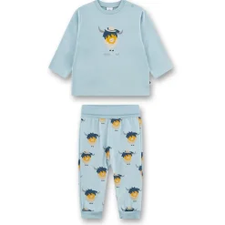 Sanetta - Kid's Pyjama 1/1 222294+222295 - Schlafanzug Blue Pale New