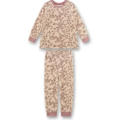 Sanetta - Kid's Pyjama Long AOP 233631 - Schlafanzug Sand Discount