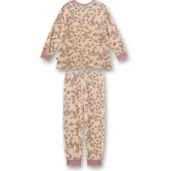 Sanetta - Kid's Pyjama Long AOP 233631 - Schlafanzug Sand Discount