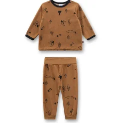 Sanetta - Kid's Pyjama Long AOP 22185 - Schlafanzug Brazil Nut Clearance