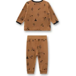 Sanetta - Kid's Pyjama Long AOP 22185 - Schlafanzug Brazil Nut Clearance