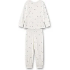 Sanetta - Kid's Pyjama Long 233599 - Schlafanzug White Pebble Hot