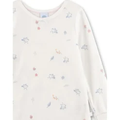 Sanetta - Kid's Pyjama Long 233599 - Schlafanzug White Pebble Hot