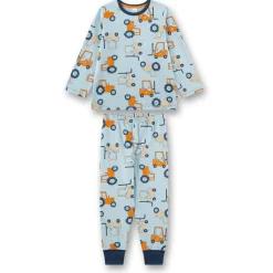 Best Sanetta - Kid's Pyjama Long AOP 233625 - Schlafanzug Blue Pale
