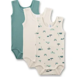 Sanetta - Kid's Set Body 0/0 324937 3-Pack - Alltagsunterwäsche Chalk New