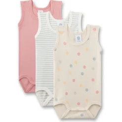 Clearance Sanetta - Kid's Set Body 0/0 324979 3-Pack - Alltagsunterwäsche Sand