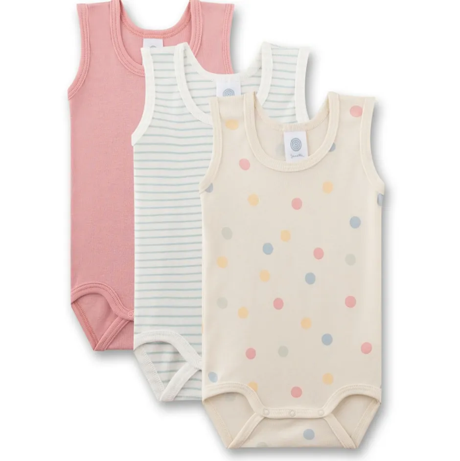 Clearance Sanetta - Kid's Set Body 0/0 324979 3-Pack - Alltagsunterwäsche Sand