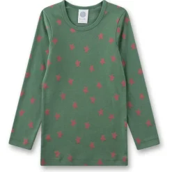 Sanetta - Kid's T-Shirt 1/1 AOP 337034 - Longsleeve Dark Ivy