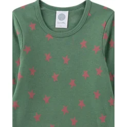 Sanetta - Kid's T-Shirt 1/1 AOP 337034 - Longsleeve Dark Ivy