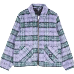 Santa Cruz - Women's Harbour Jacket - Fleeceweste Purple / Green Check